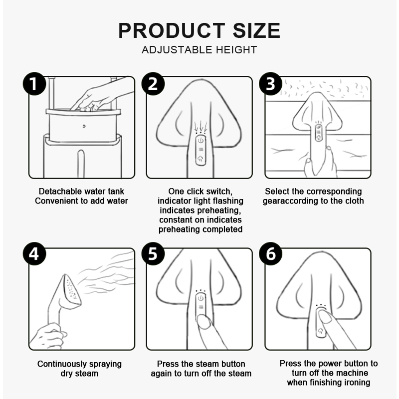 GE01PRO Full-size garment steamer
