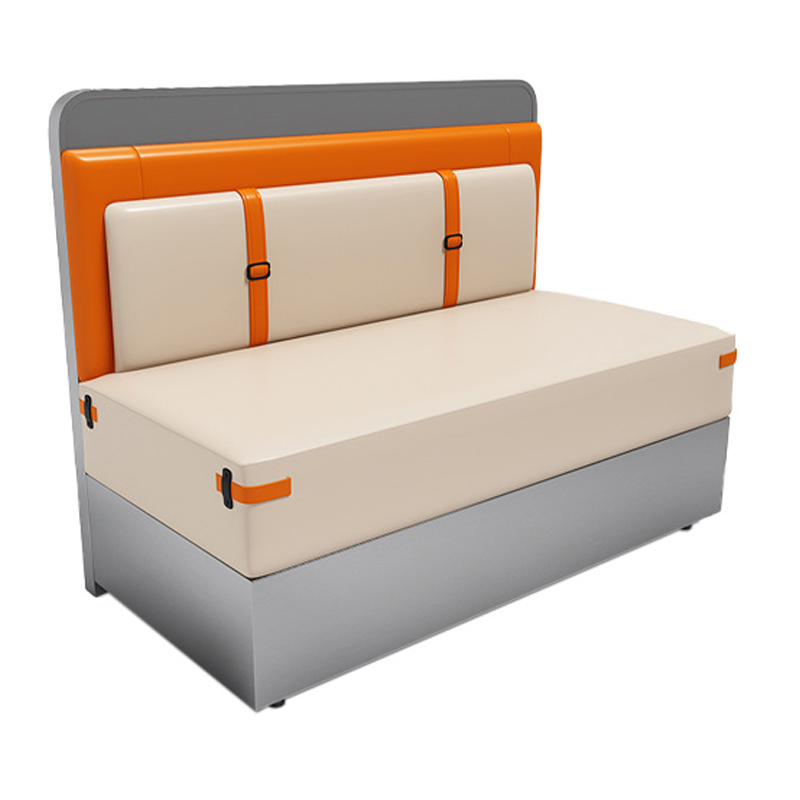 compact-orange-and-white-restaurant-booth