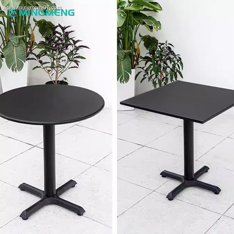 table-base-round-and-square-black