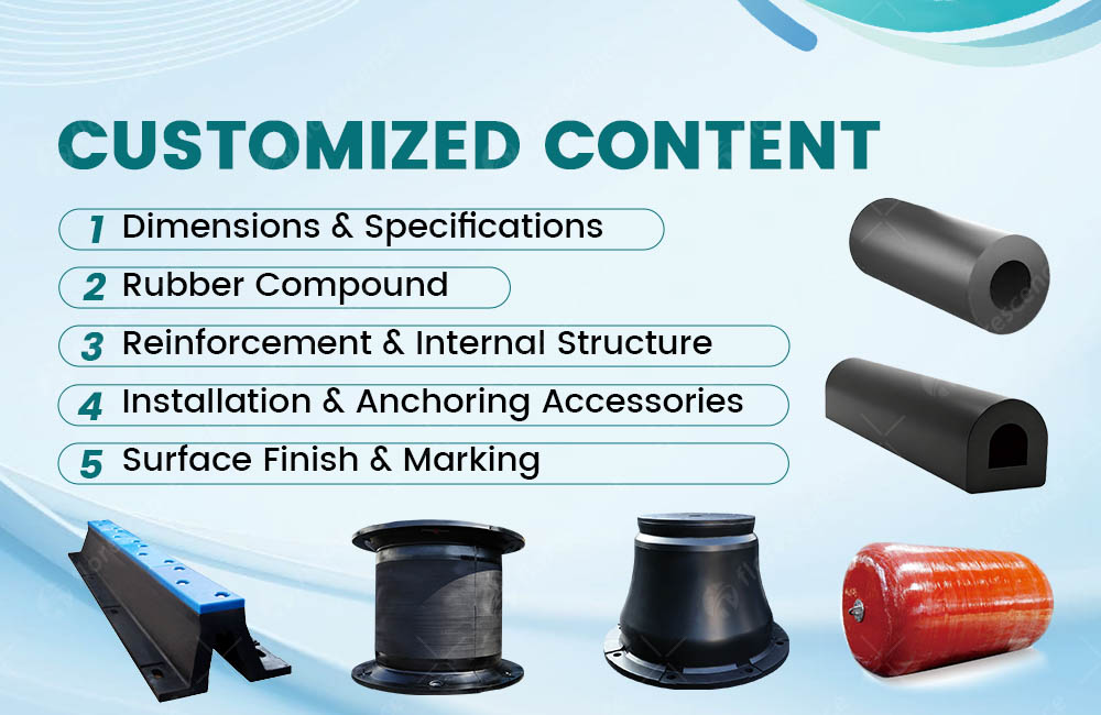 Customized marine rubber fender production at Florescence