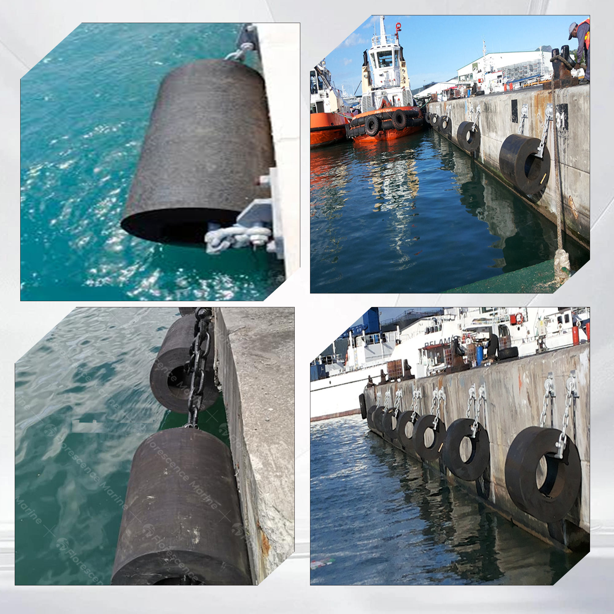 Versatile Cylindrical Fender for Ports and Quays