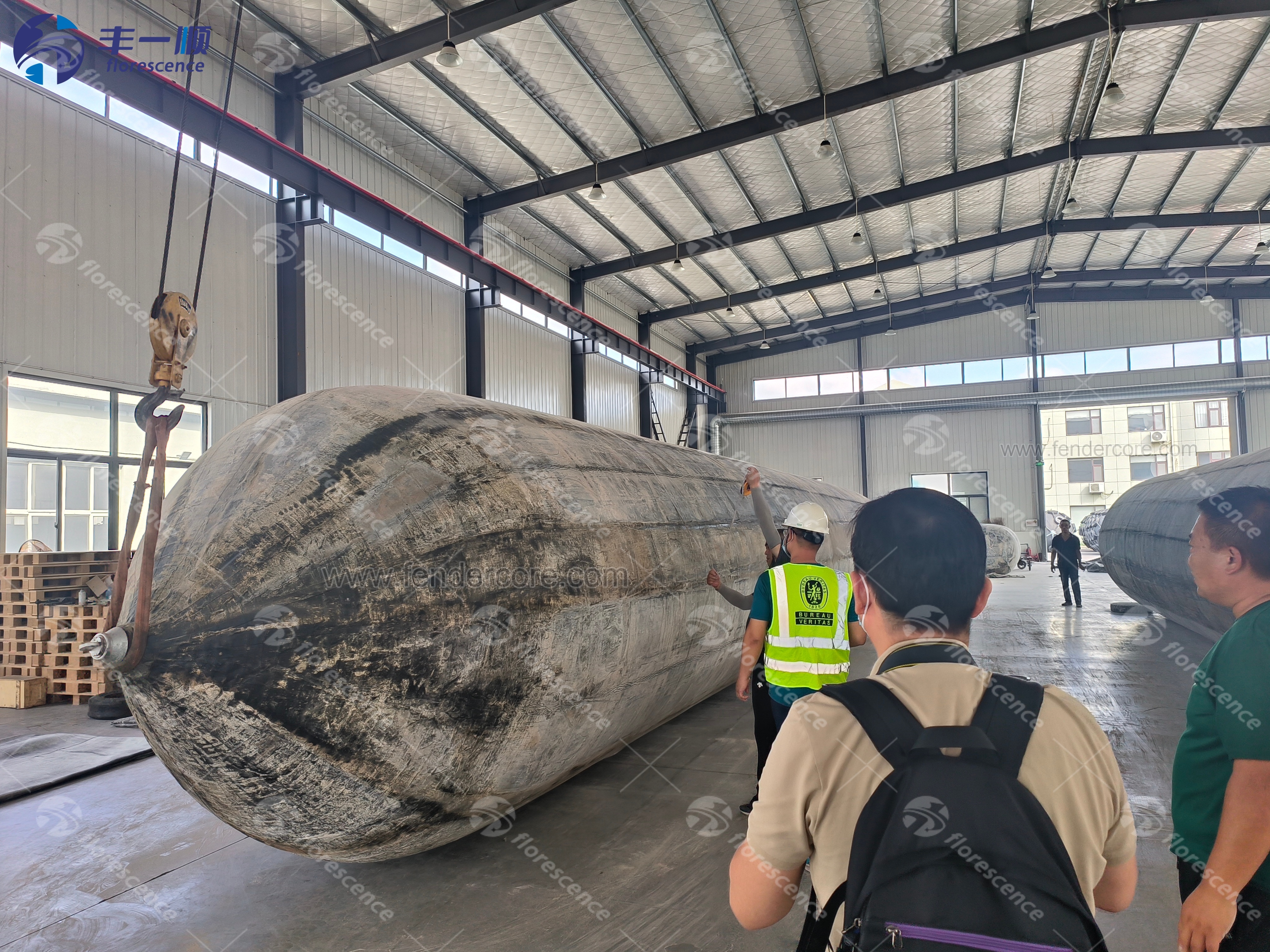 Airbag inspection and testing before delivery at the Florescence factory