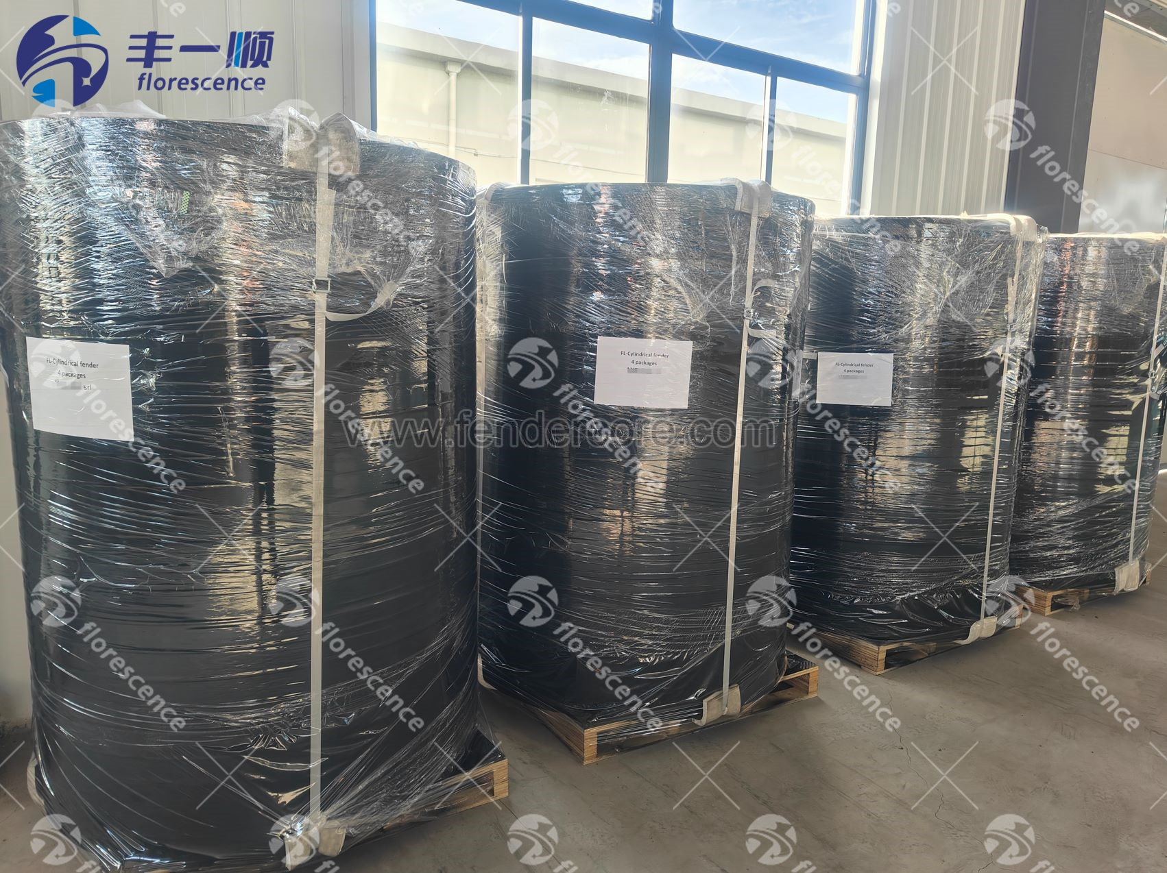 Florescence Cylindrical fenders packing