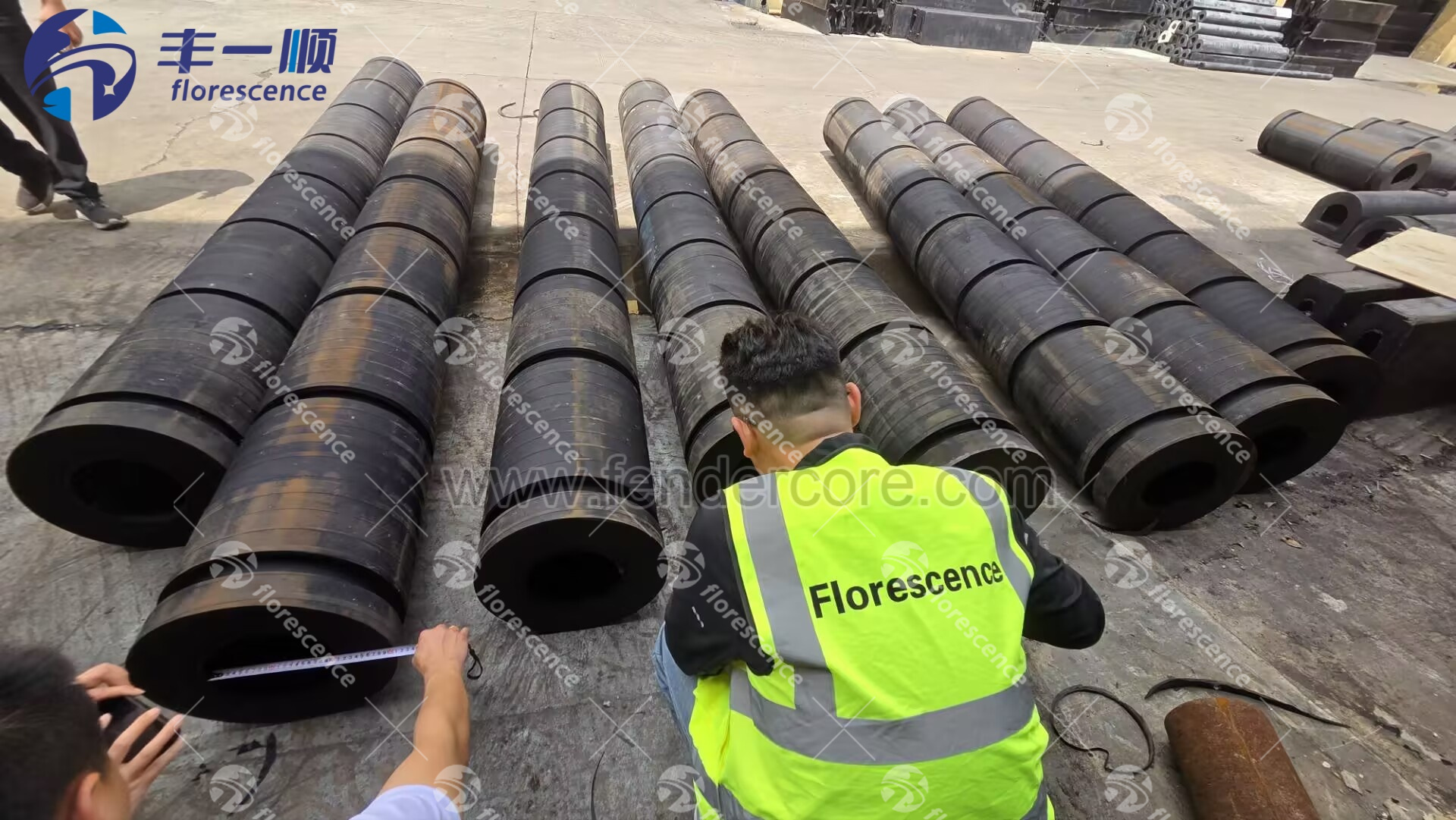 Florescence Cylindrical fenders test