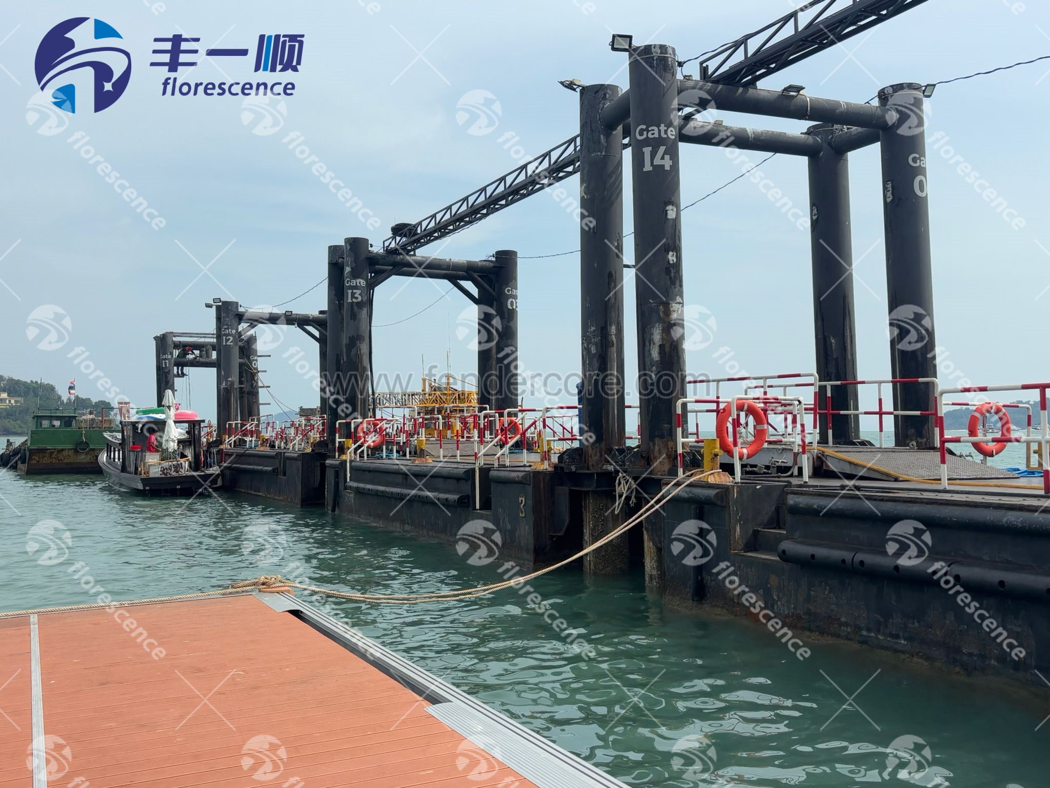 Florescence Marine DD fenders used in Thailand