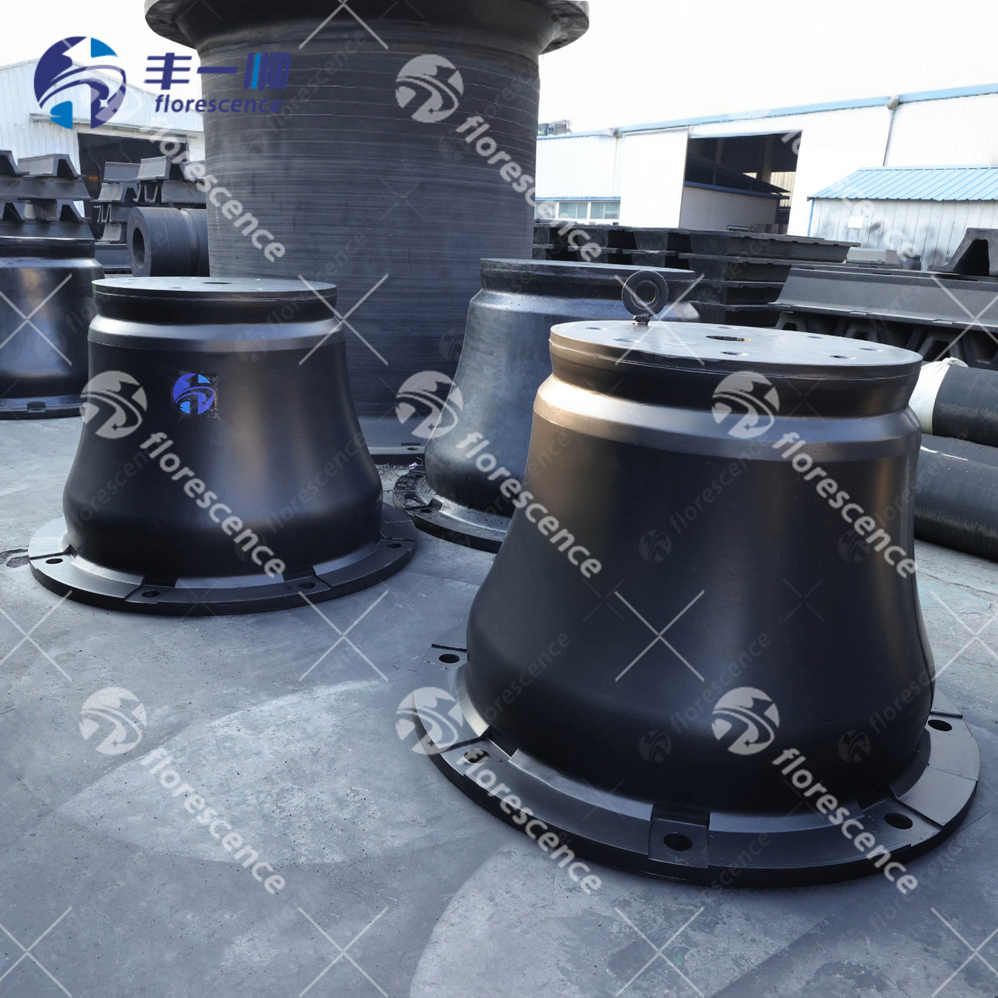 Florescence cone rubber fenders