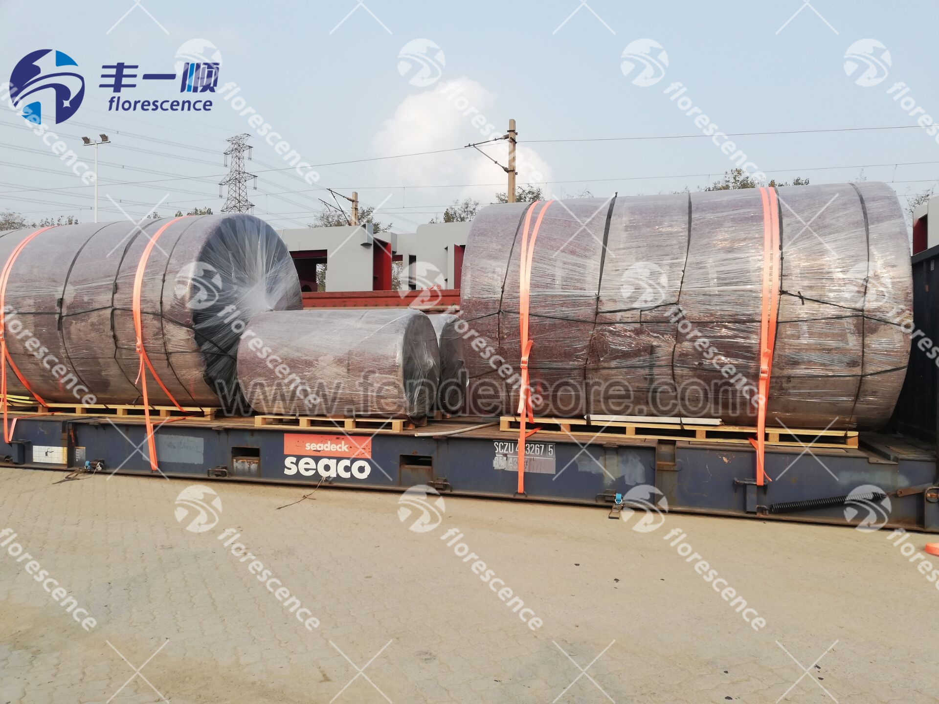 Florescence foam fenders to Malaysia