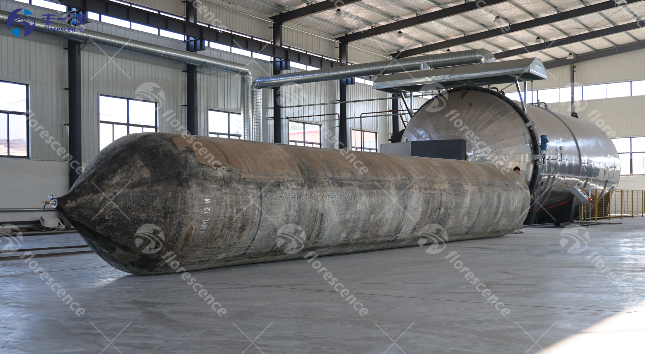 Rubber airbag factory producing marine launching airbags