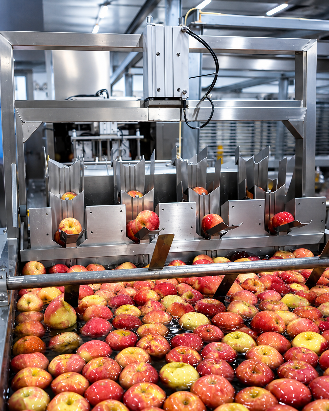 apple-washing-and-sorting-process