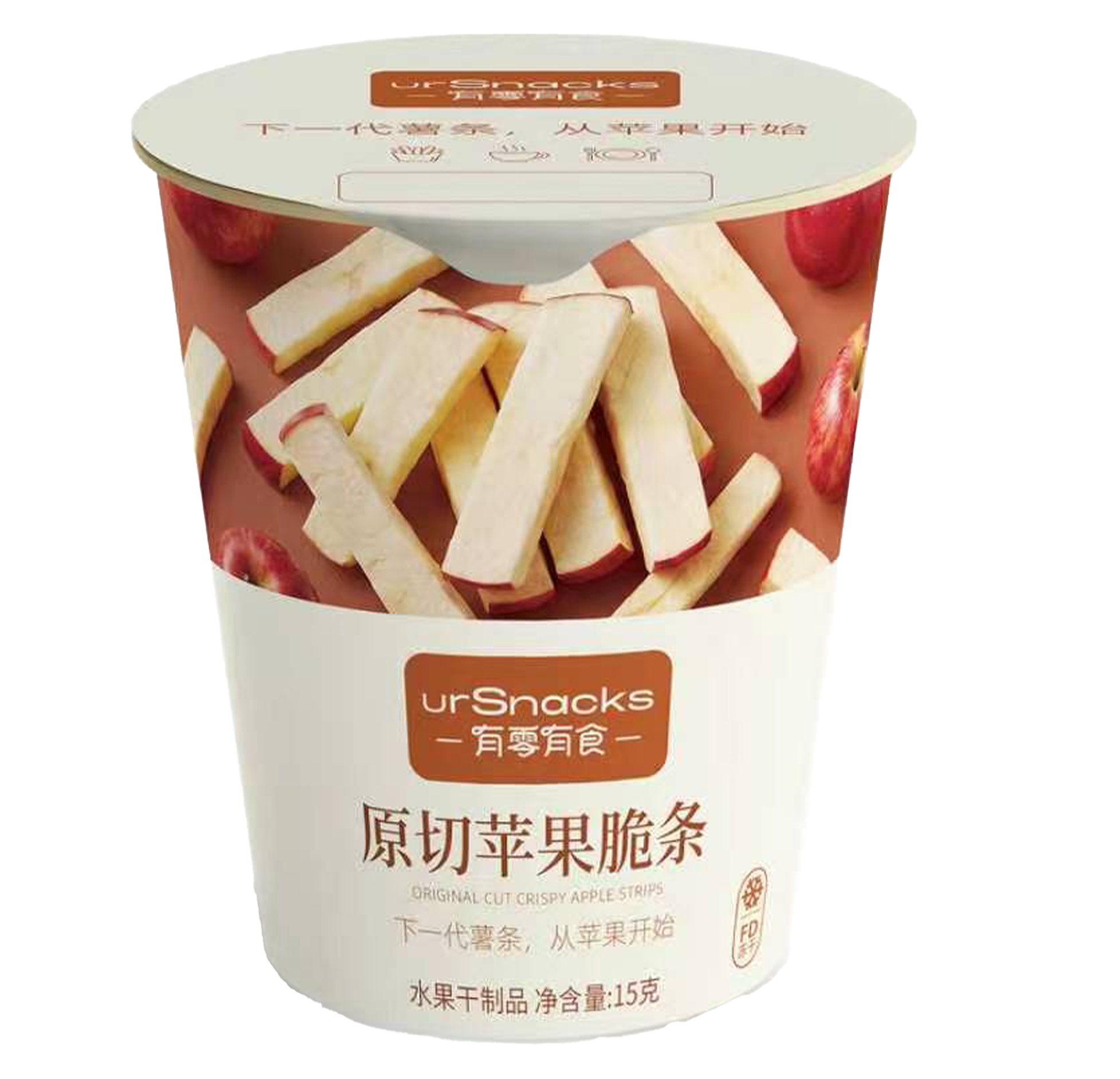 freeze-dried-apple-strips-15g-paper-cup-luochuan-red-fuji-original.