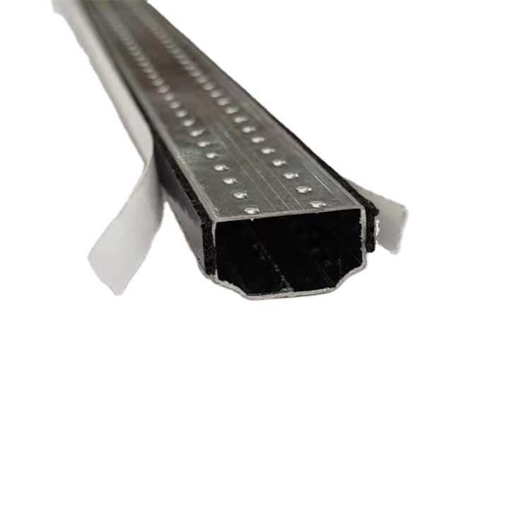 Aluminum spacer with butyl tape