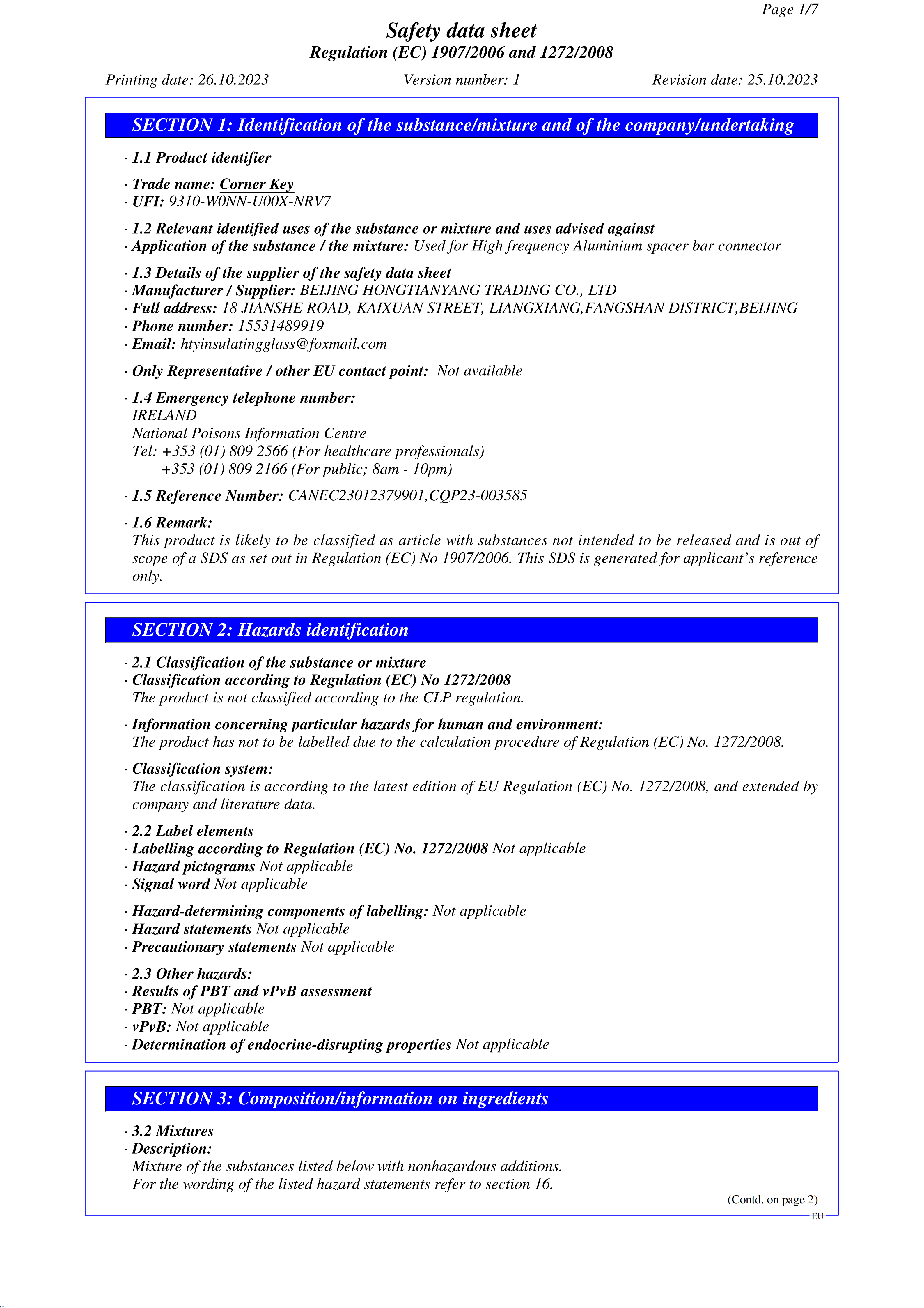 Safety Data Sheet
