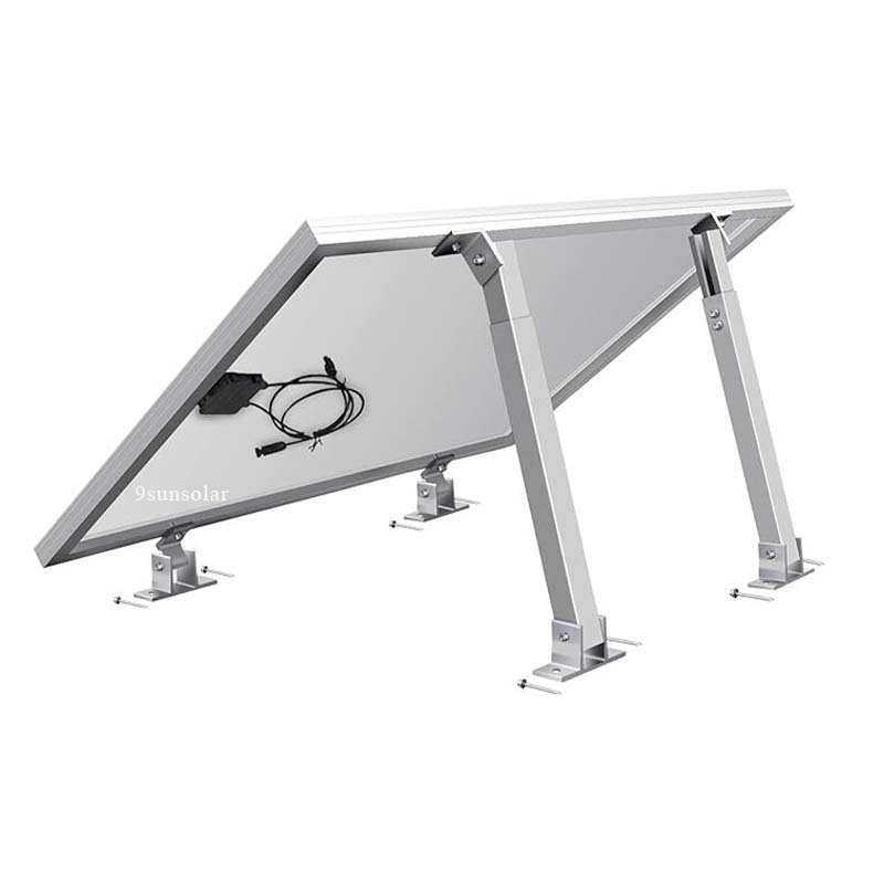 10-30° Tilt Adjustable Solar Leg Bracket System for Flat Roofs