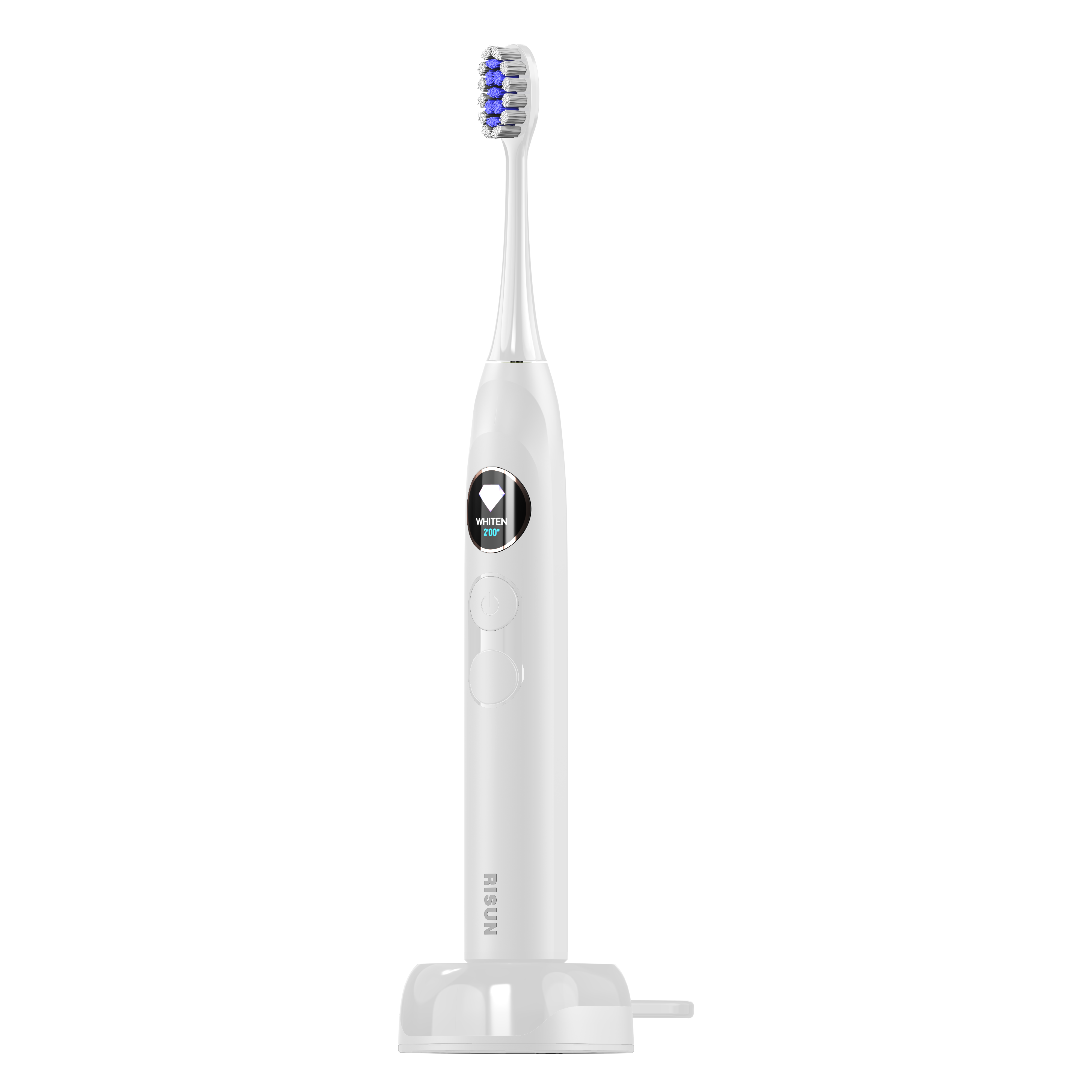 T2428 Wireless Charging Sonic Toothbrush with IPX7 Waterproof & 30-Day Battery