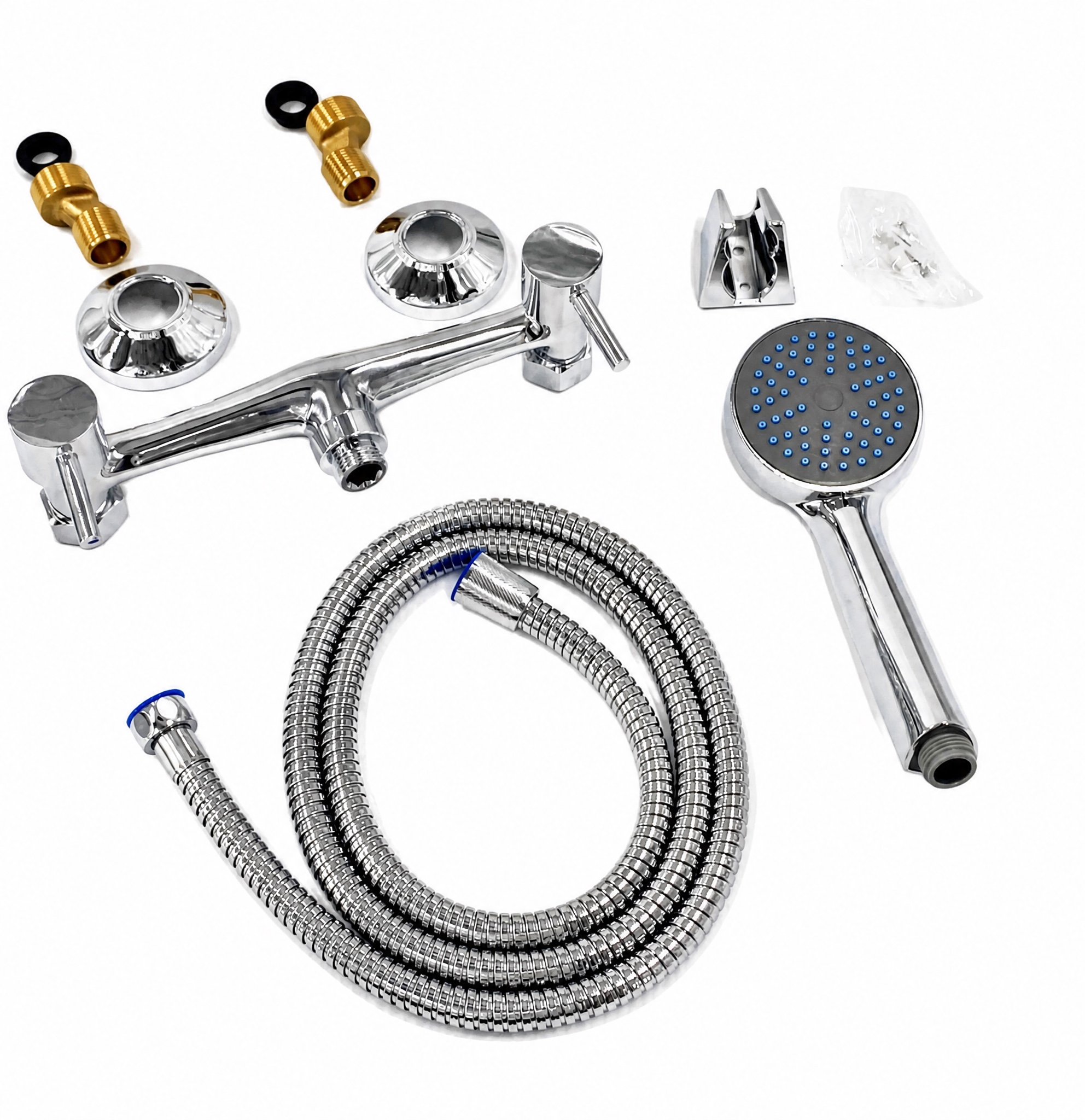 Hot and cold shower faucet 8110-803D with 3 function hand shower