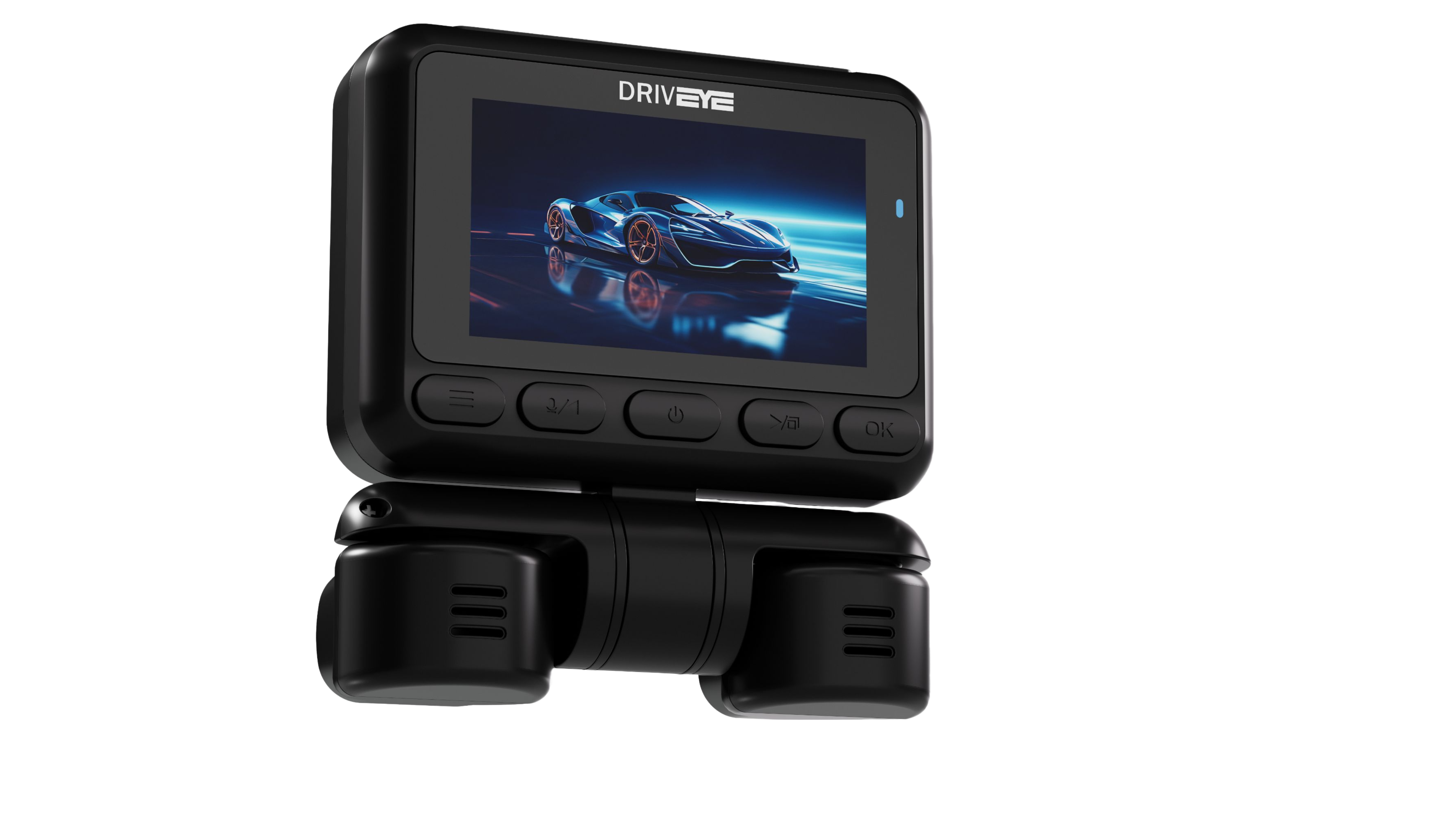 Driveye multi channel dash cam used for family travel and commercial driving scenarios