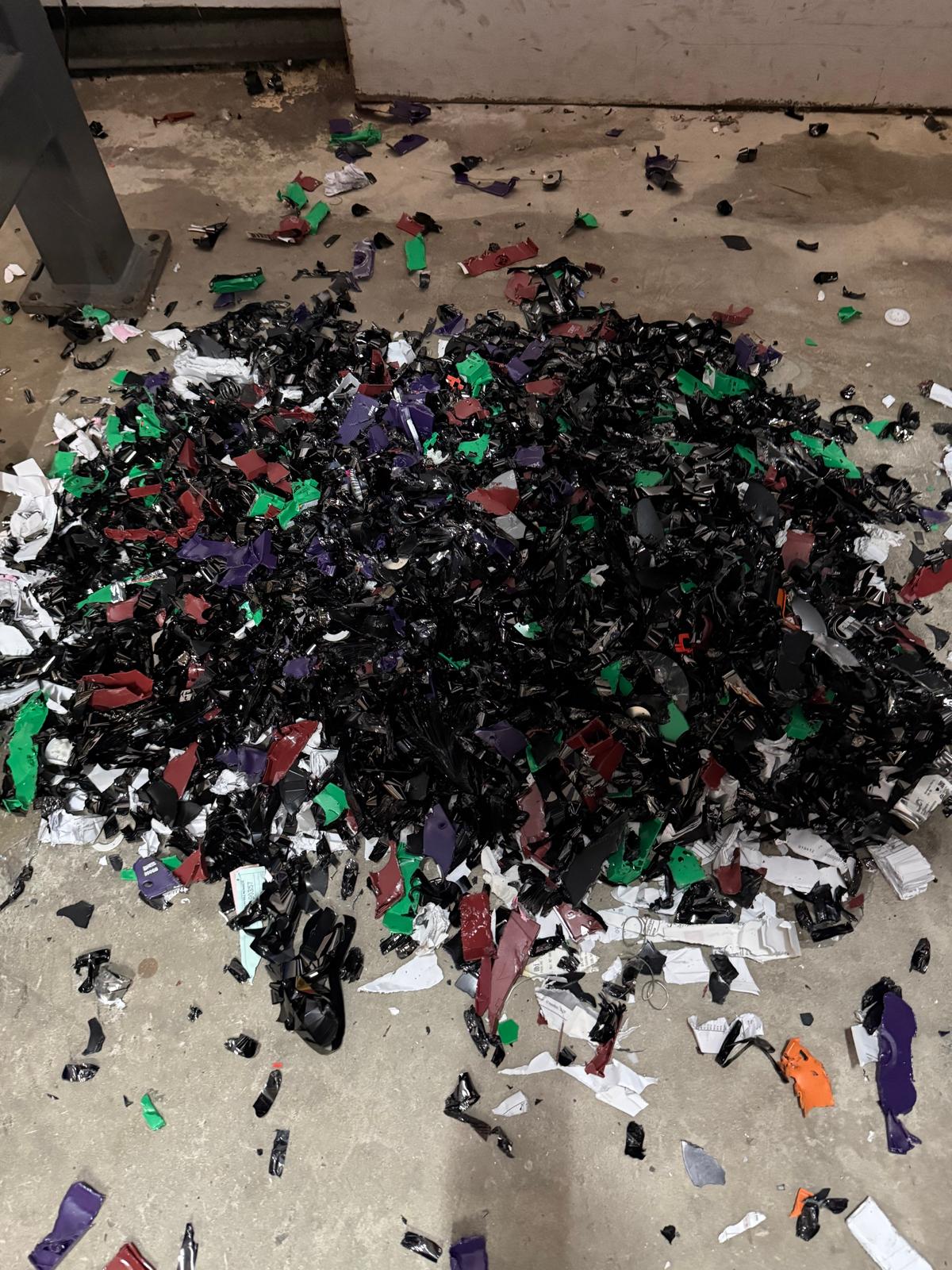 E waste after