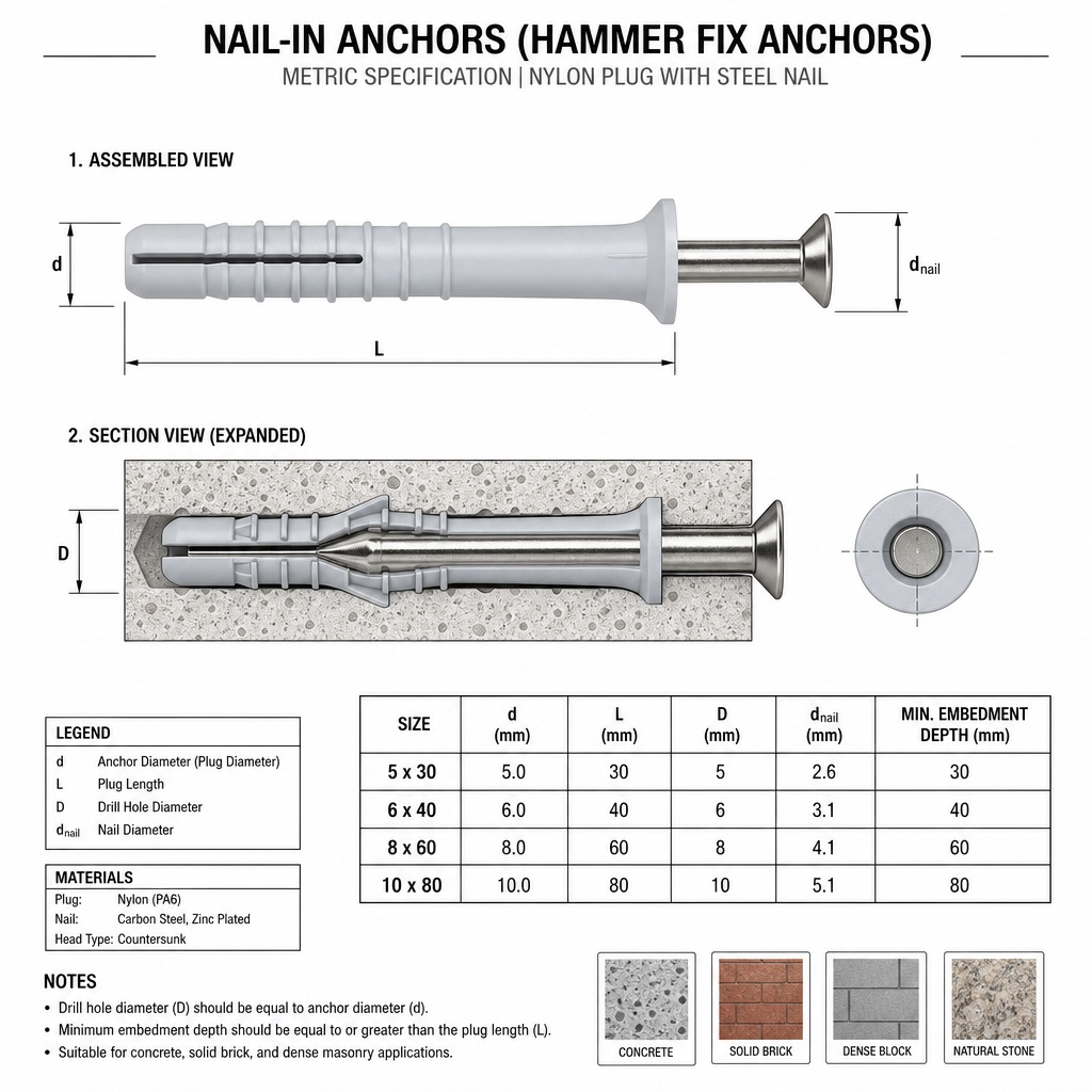 Hollow Wall Anchor / Molly Bolt