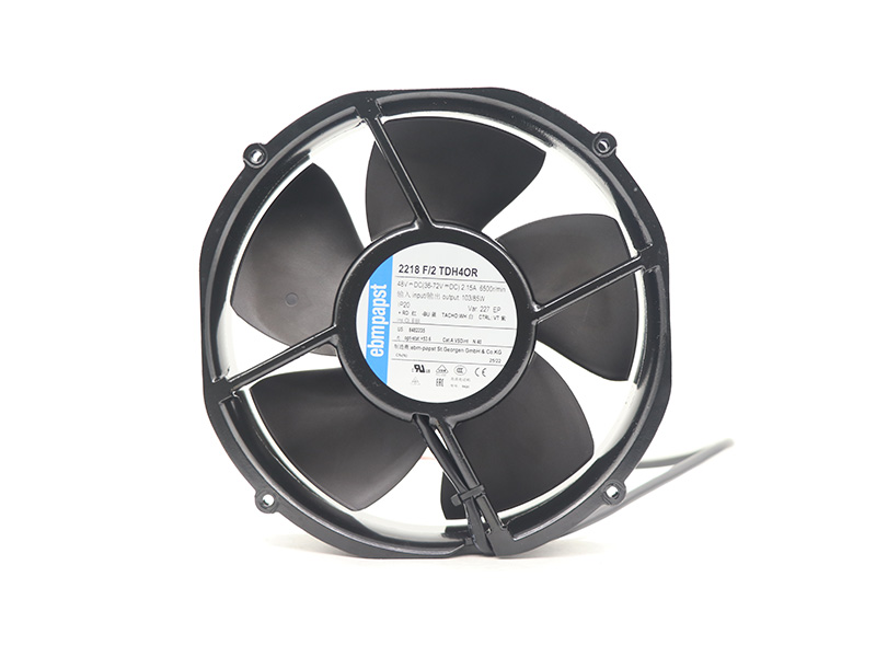 48 V EC compact axial fan for communication equipment and cabinets