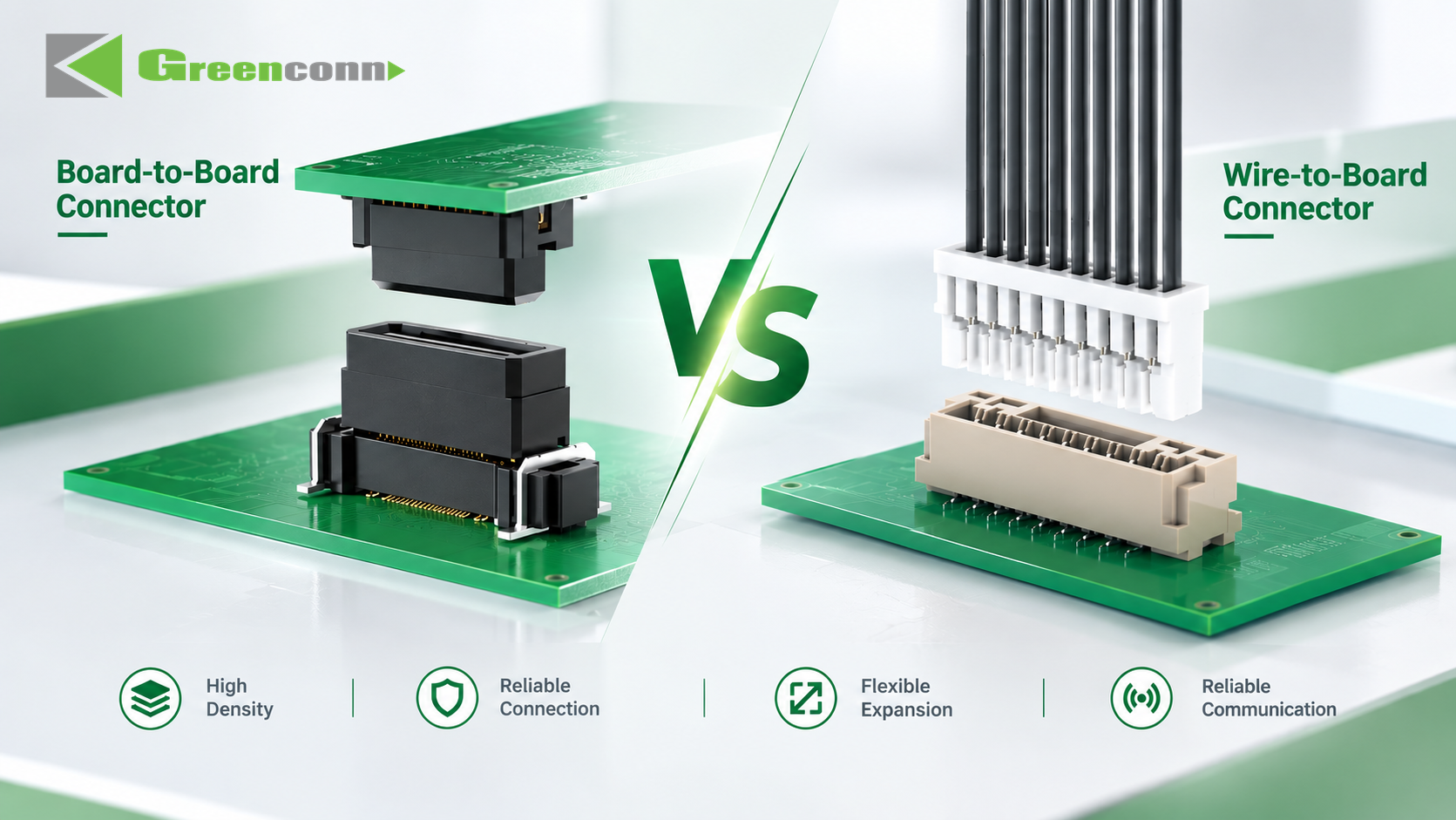 Selection criteria comparing board-to-board connectors and wire-to-board connectors for PCB interconnects