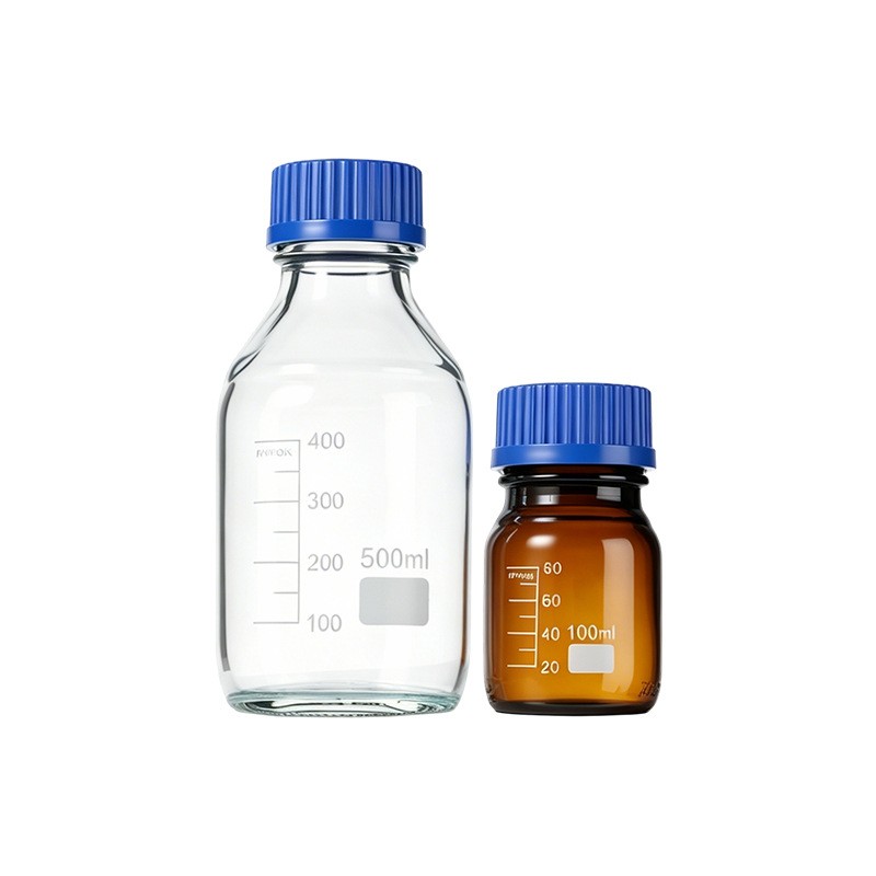 Amber Lightproof Glass Reagent Bottle