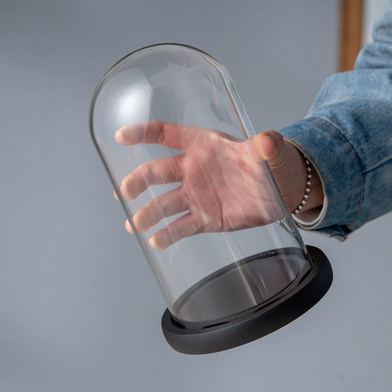 Transparent Glass Dome Show Case