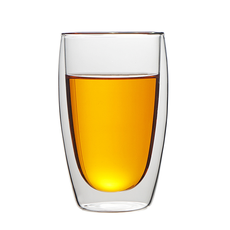 double wall glass drinking cup
