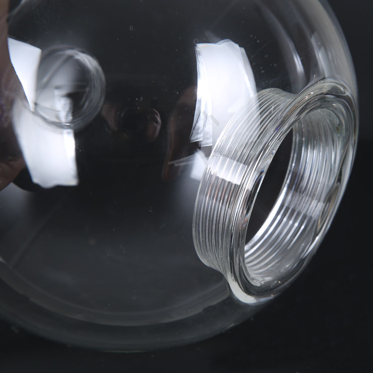 hand blown ball glass lampshade