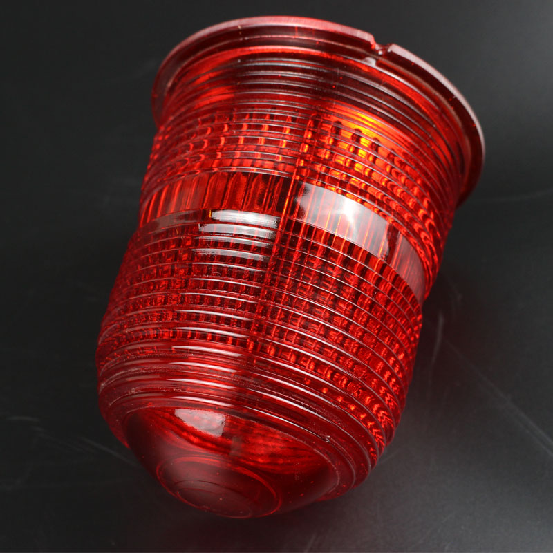red glass airport signal lamp shade