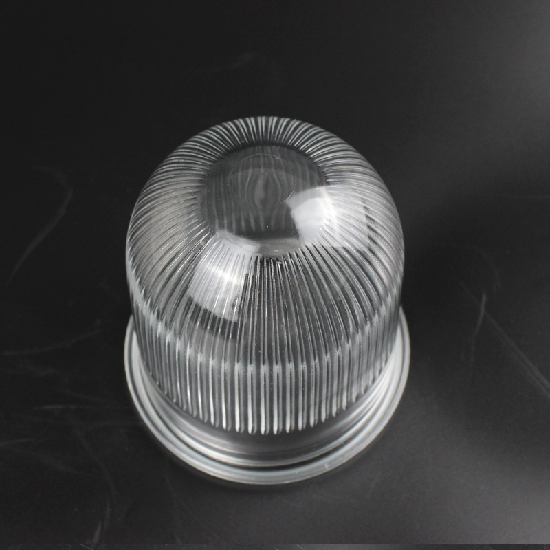 transparent pressed glass lamp shade