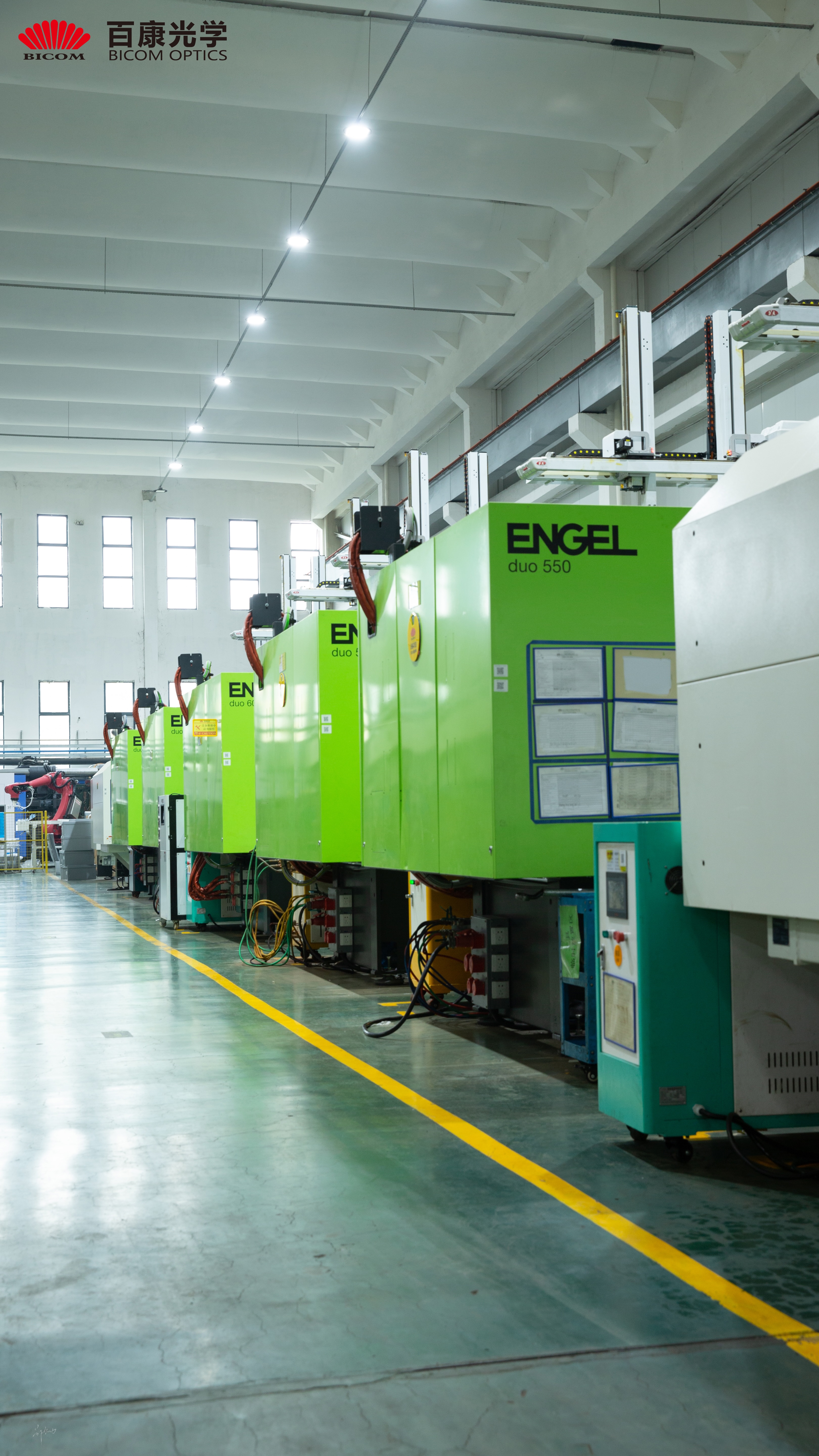 Zone D: ENGEL two‑component (2K) injection‑molding machines.
