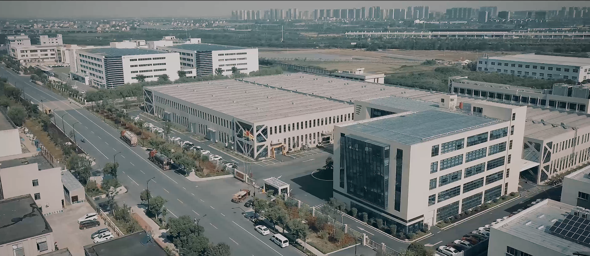 Bicom Optics factory aerial view