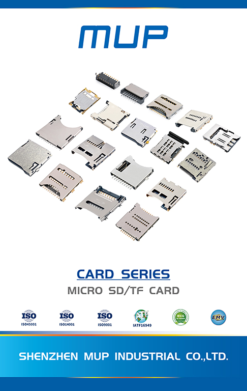 MUP SD card connector product family for Micro SD and TF card socket selection