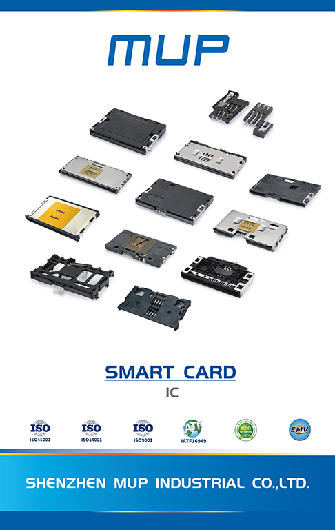Smart card connector and contact block used for card-reading interfaces in payment and identification devices