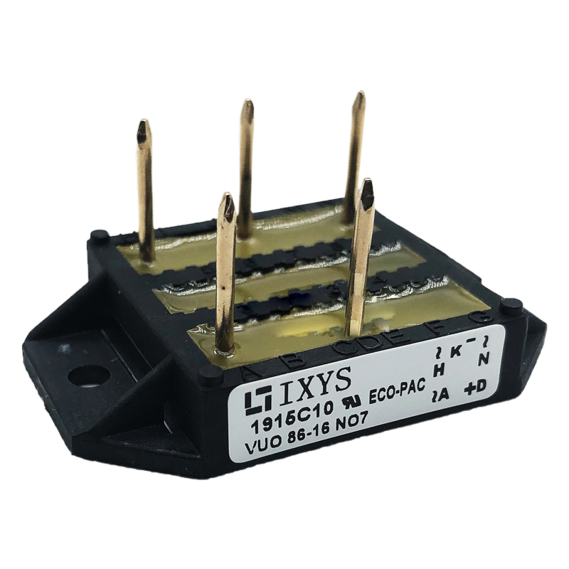 Bridge rectifier module with aluminum ceramic substrate and copper base plate