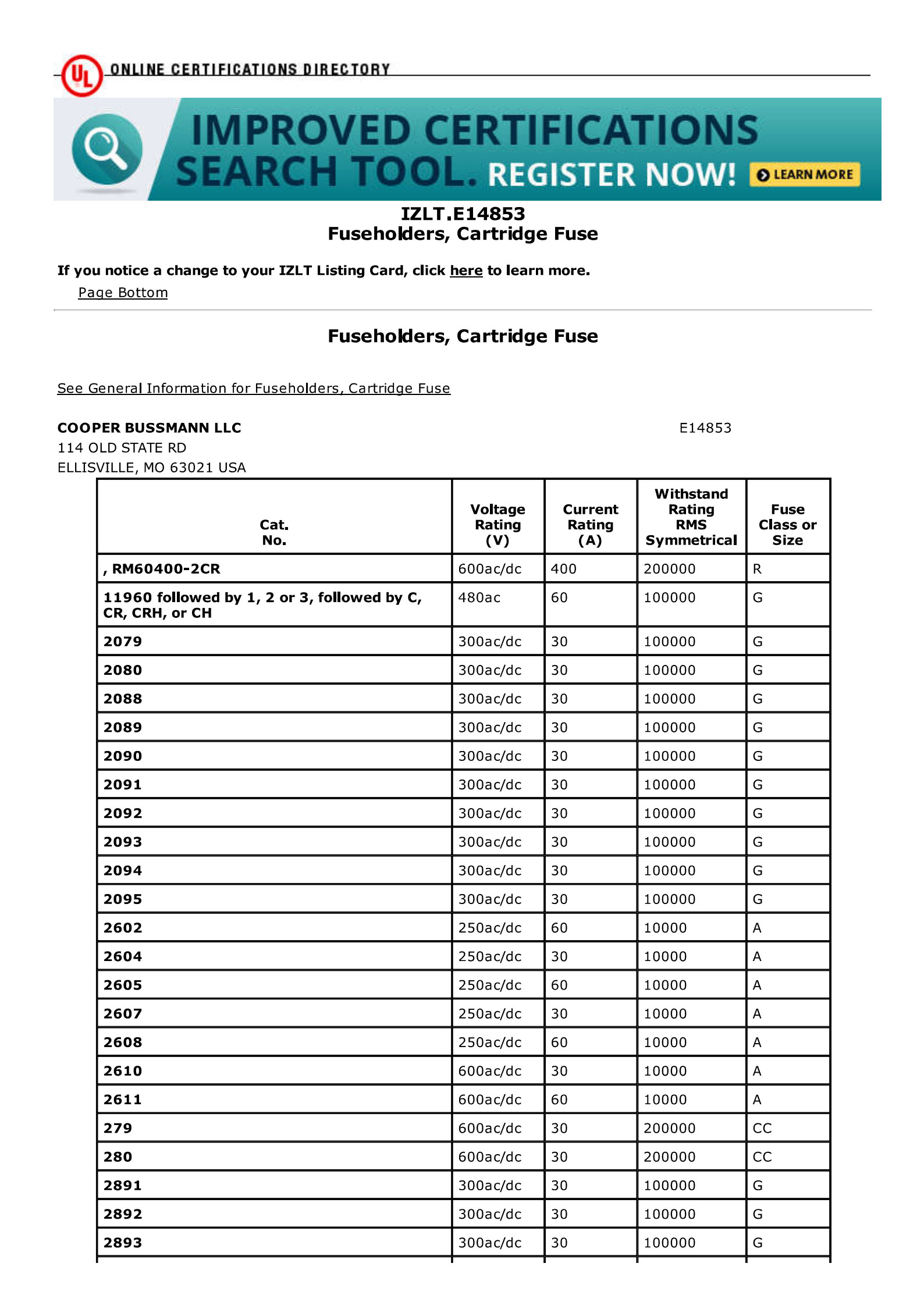 UL Certification