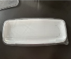 6.94X17.94 RECT PLATTER WHT