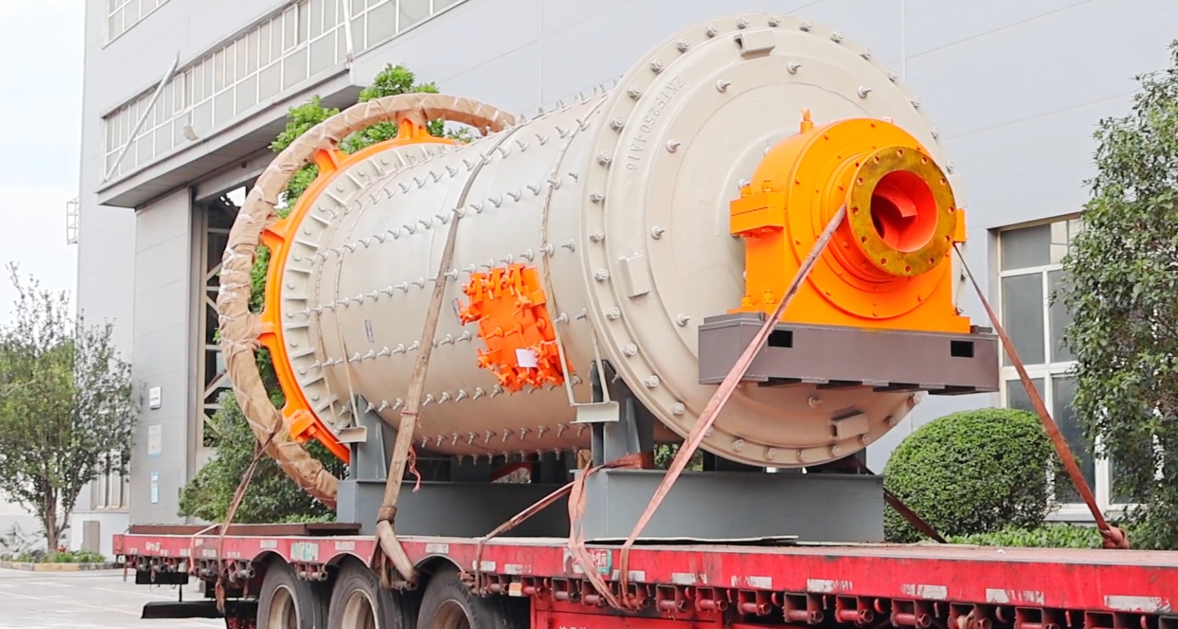 Wet grinding ball mill prepared for an overseas mineral processing project
