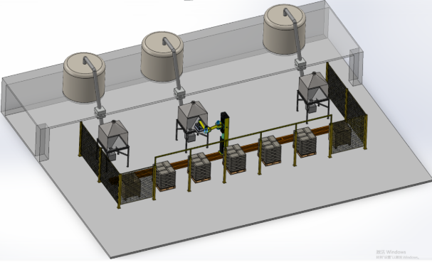  ‌Robotic Unpacking System Case Layout‌