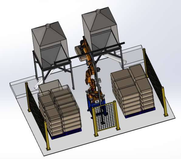  ‌Robotic Unpacking System Case Layout‌