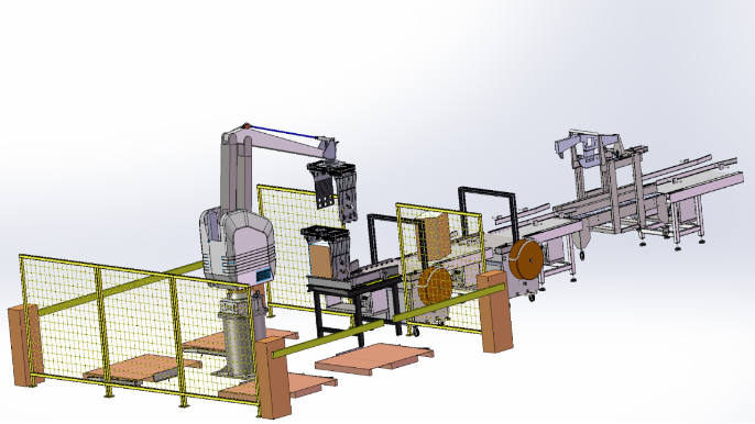 Robotic Palletizing System Project Layout