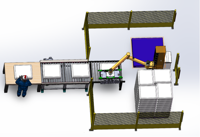 Robotic Palletizing System Project Layout