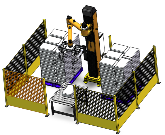 Robotic Palletizing System Project Layout