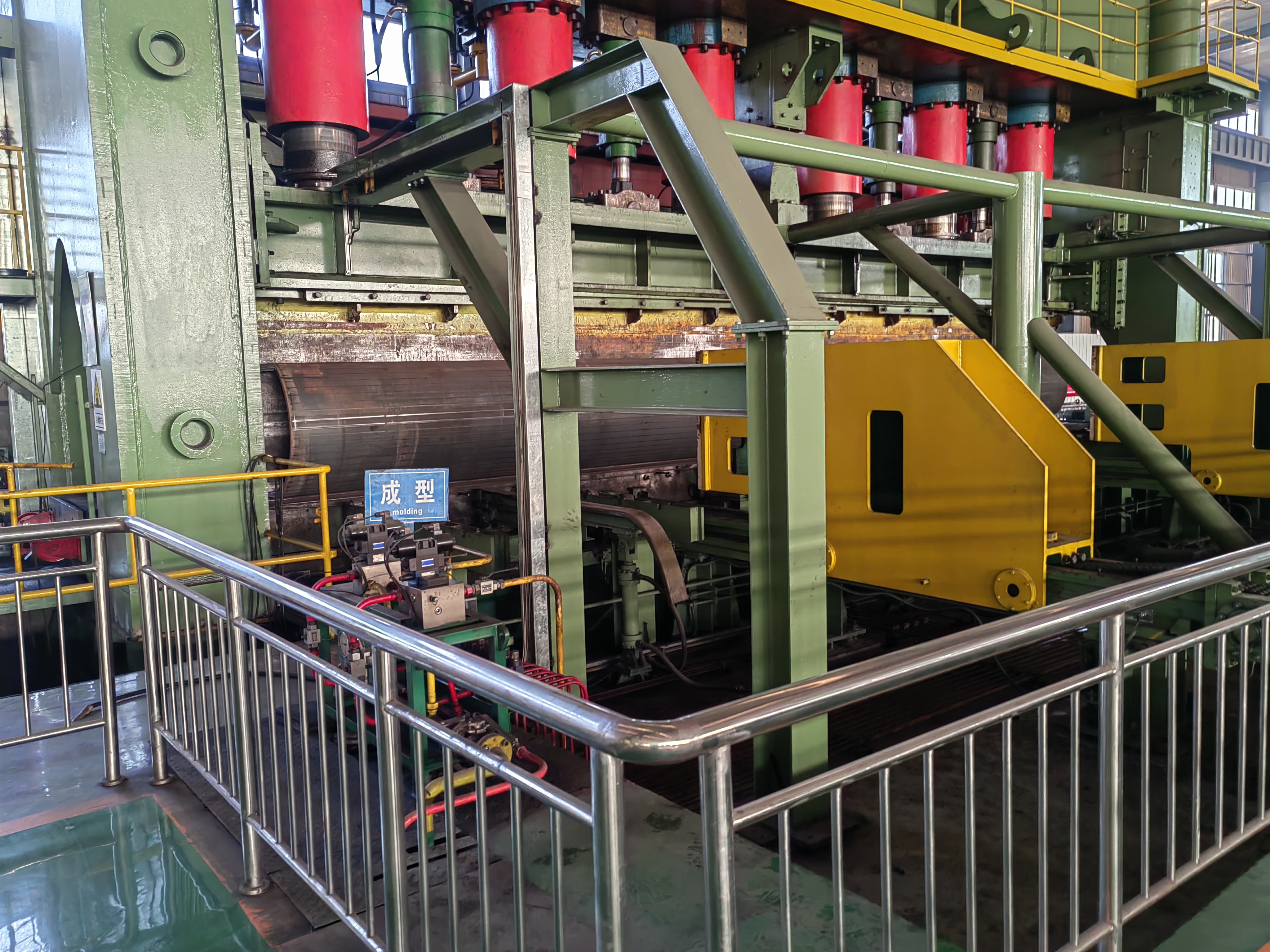 Steel pipe production line Steel pipe production line at a Solid Group manufacturing facility