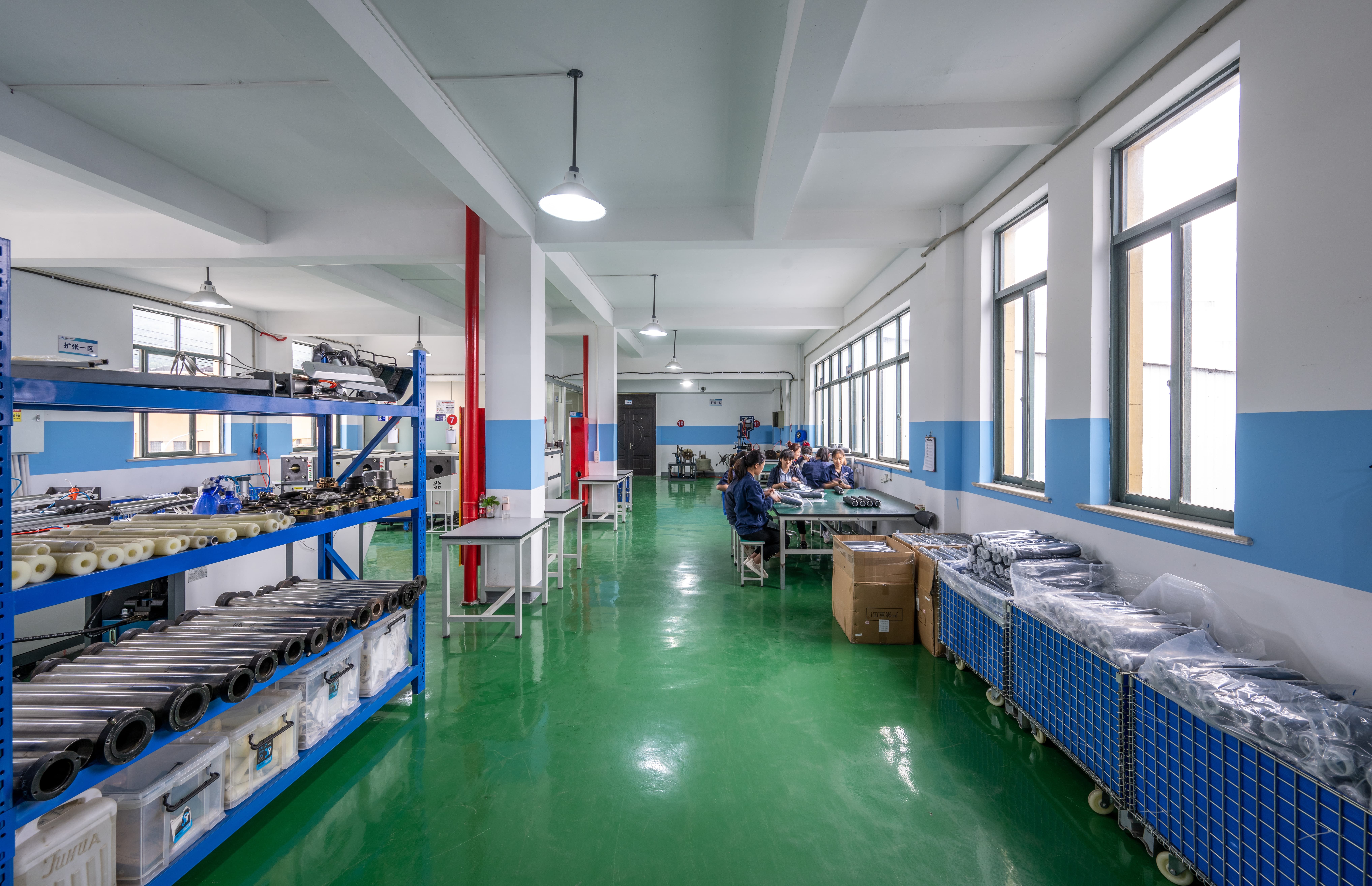Assembly workshop producing cable accessories including cable lugs and terminations