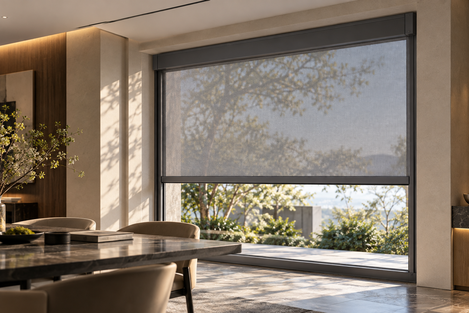 C28-WFR100B Commercial Zip Screen