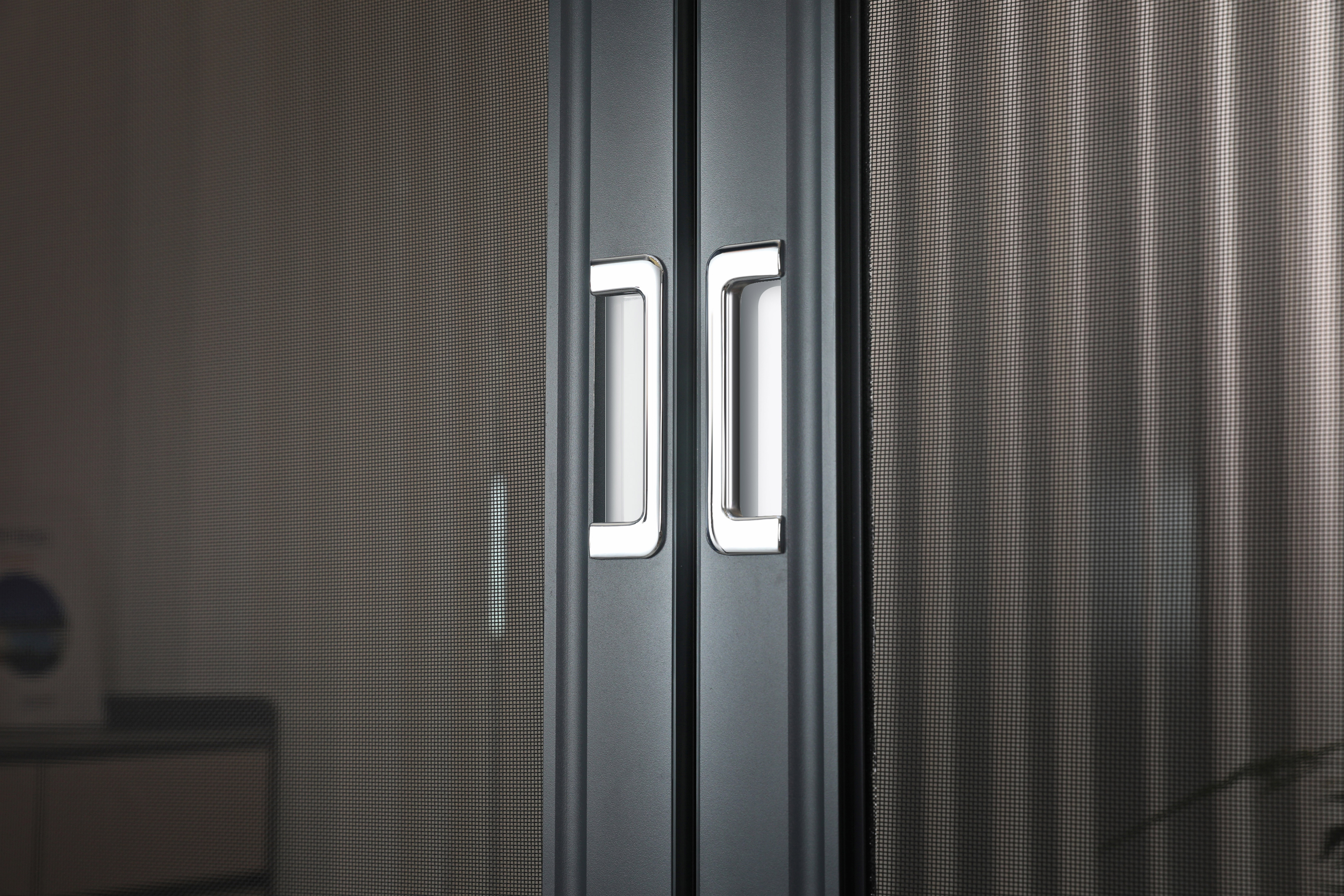 Cord-Control Flat-Push Retractable Invisible Screen Door