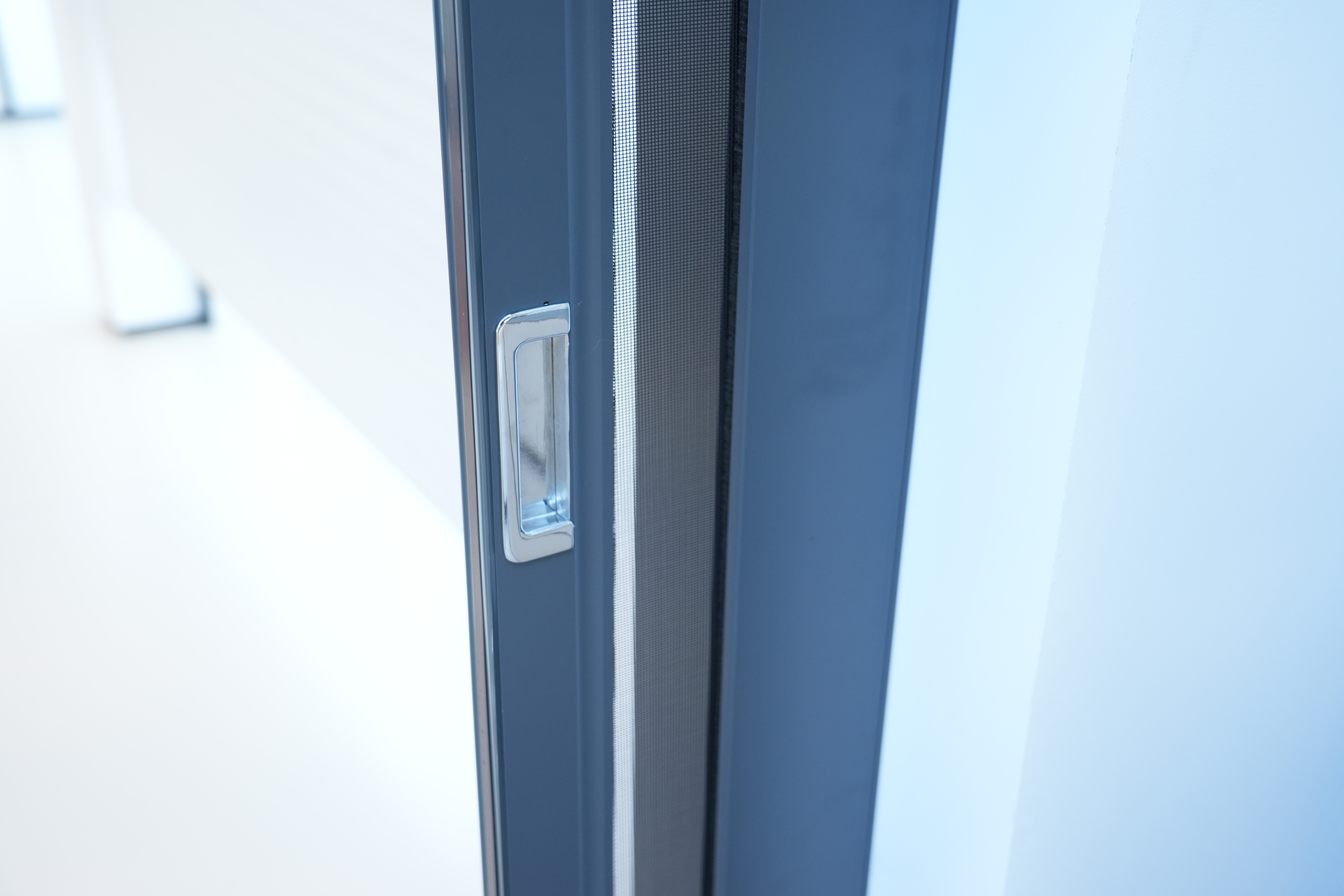 Cord-Control Flat-Push Retractable Invisible Screen Door