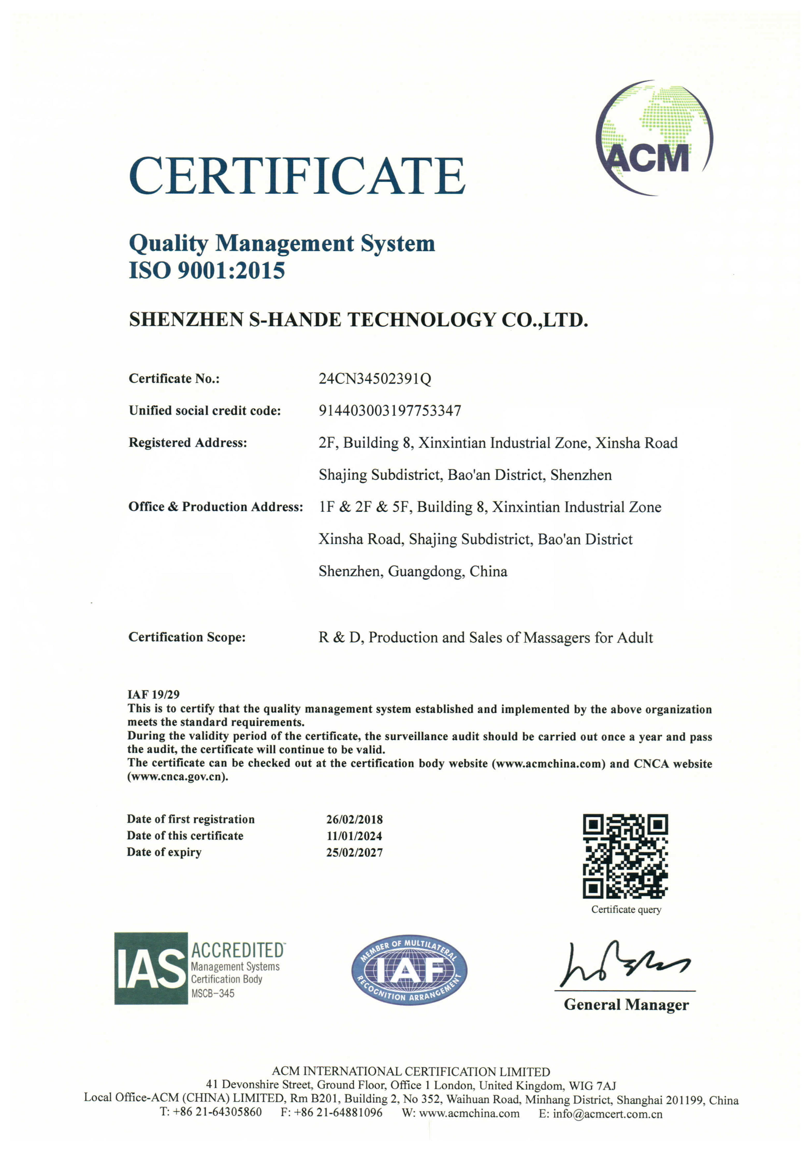 ISO 9001:2015 Quality management systems — Requirements