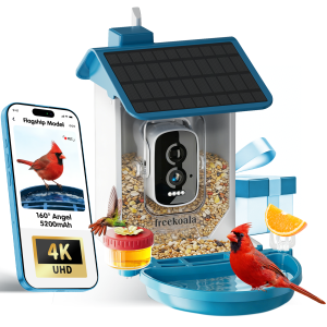 Bird Feeder with Camera Blue